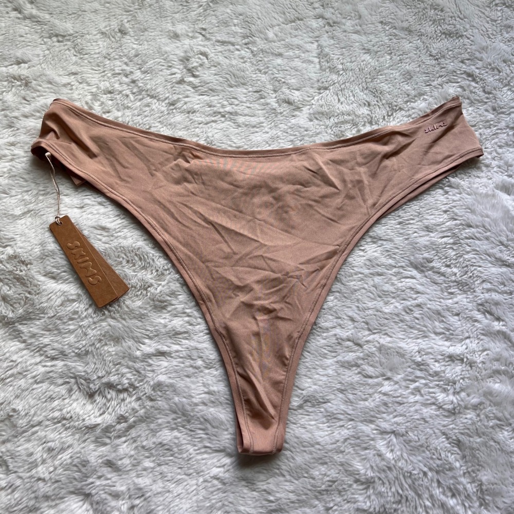 SKIMS Fits Everybody T-String Thong Clay PN-THG-2867 Women's Size 2X New